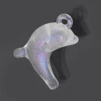 Acrylic Pendants, Dolphin, Unisex, clear, 19x26x9mm, Hole:Approx 2mm, Approx 500G/Bag, Sold By Bag