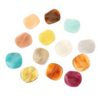 Grânulos de jóias de acrílico, acrilico, DIY, Mais cores pare escolha, 25x24x5mm, Buraco:Aprox 1.5mm, Aprox 500G/Bag, vendido por Bag