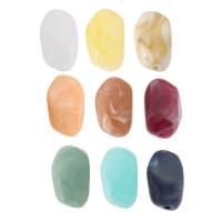 Perle acrylique, DIY, plus de couleurs à choisir, 21x12x12mm, Trou:Environ 2mm, Environ 500sol/sac, Vendu par sac