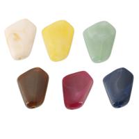 Grânulos de jóias de acrílico, acrilico, DIY, Mais cores pare escolha, 18x25x7.50mm, Buraco:Aprox 1mm, Aprox 500G/Bag, vendido por Bag
