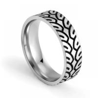 Палец кольцо из нержавеющей стали, Нержавеющая сталь 304, ювелирные изделия моды & разный размер для выбора & Мужский, оригинальный цвет, 6x2mm, продается PC