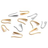 304 Stainless Steel Earring Hook, fashion jewelry, more colors for choice, 100PCs/Bag, Sold By Bag