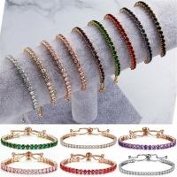 Tibetan Style Bracelet, with 3.86inch extender chain, Adjustable & fashion jewelry & for woman & with rhinestone, more colors for choice, nickel, lead & cadmium free, 2mm, Length:Approx 9.84 Inch, Sold By PC