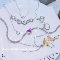 Ορείχαλκος Κοσμήματα Set, με Sea Opal, επιπλατινωμένα, διαφορετικά στυλ για την επιλογή & για τη γυναίκα, Sold Με PC