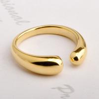 Titano plienas Cuff Finger Ring, Bižuterijos & skirtingo dydžio pasirinkimo & moters, aukso, Pardavė PC