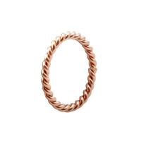 Titanium Steel Finger Ring, Vacuum Ion Plating, fashion jewelry & different size for choice & for woman, rose gold color, 2.30x2.30mm, Sold By PC