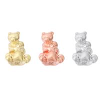 Zinc Alloy Large Hole Bead Bear plated DIY nickel lead & cadmium free Approx 4mm Sold By PC