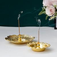 Iron Incense Seat plated for home and office & durable golden nickel lead & cadmium free Sold By PC