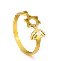 Prst prsten z nerezové oceli, 304 Stainless Steel, módní šperky & různé velikosti pro výběr & pro ženy, více barev na výběr, 2*1mm,7*17.5mm, Prodáno By PC