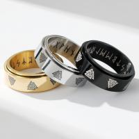 Ring Finger Titantium stali, obyty, biżuteria moda & różnej wielkości do wyboru & dla człowieka, dostępnych więcej kolorów, 8mm, sprzedane przez PC