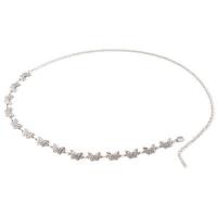 Zinc Alloy Waist Chain Butterfly plated punk style & for woman & with rhinestone nickel lead & cadmium free Length 105 cm Sold By PC