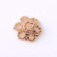 Zinc Alloy Bead Cap Flower plated DIY & hollow nickel lead & cadmium free Sold By PC