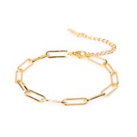 Brass Bracelet & Bangle, gold color plated, Unisex & hollow, 220mm, Sold By PC