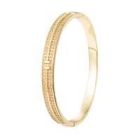 Brass Cuff Bangle, gold color plated, Adjustable & different styles for choice & micro pave cubic zirconia & for woman, 62x7mm, Sold By PC