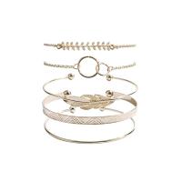 Tibetan Style Bracelet Set, with 1.97inch extender chain, gold color plated, 5 pieces & fashion jewelry & for woman, nickel, lead & cadmium free, Length:Approx 7.09 Inch, Sold By Set