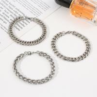 Titanium Steel Bracelet, fashion jewelry & Unisex & different styles for choice, original color, Length:Approx 8.66 Inch, Sold By PC