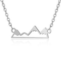 Titanium Steel Necklace Vacuum Ion Plating Unisex Length Approx 40 cm Sold By Bag