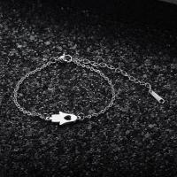 Titan Edelstahl Armband, Titanstahl, mit Verlängerungskettchen von 5cm, Hand, unisex & hohl, keine, Länge:ca. 15 cm, 10PCs/Tasche, verkauft von Tasche