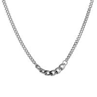 Stainless Steel Chain halskæde, 304 rustfrit stål, med 1.97inch extender kæde, mode smykker & Unisex, flere farver til valg, 7mm, Solgt Per Ca. 17.72 inch Strand