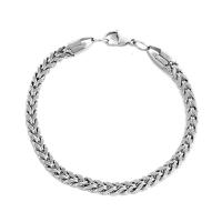 Stainless Steel Jewelry Bracelet, 304 Stainless Steel, fashion jewelry & Unisex & machine polishing, original color, 5mm, Sold Per Approx 7.48 Inch Strand