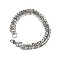 Titanium Steel Bracelet & Bangle polished fashion jewelry & for man original color 9mm Sold By PC