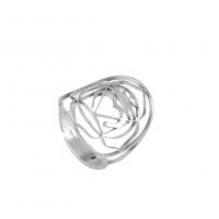 Titan Stål Finger Ring, mode smycken & för kvinna & ihålig, fler färger för val, 24.70x18mm, Säljs av PC