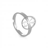 Titanium Steel Finger Ring Vacuum Ion Plating fashion jewelry & Unisex 11*13.8mm 2.7*1mm Sold By PC