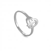 Stainless Steel Finger Ring 304 Stainless Steel Heart and Cross Vacuum Ion Plating fashion jewelry & Unisex 10*10.3mm 1.7*1mm Sold By PC