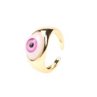 cobre Cuff Ring Finger, with plástico, cromado de cor dourada, Ajustável & para mulher, Mais cores pare escolha, vendido por PC