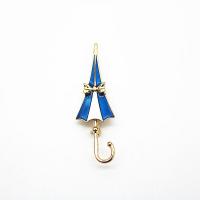 Enamel Brooch Zinc Alloy Umbrella gold color plated Unisex nickel lead & cadmium free 30-60mm Sold By Lot