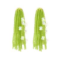 Fashion Fringe Earrings, Seedbead, handmade, fashion jewelry & for woman, more colors for choice, nickel, lead & cadmium free, 70x23mm, Sold By Pair