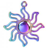 Zinc Alloy Pendants Sun colorful plated Unisex nickel lead & cadmium free Length Approx 50 cm Sold By PC