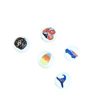 Schima Superba Koralik, Koło, Drukowane, DIY & Halloween biżuteria & różne wzory do wyboru, dostępnych więcej kolorów, bez zawartości niklu, ołowiu i kadmu, 16mm, sprzedane przez PC