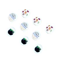 Schima Superba Beads, Round, printing, DIY & Halloween Jewelry Gift & different designs for choice, more colors for choice, nickel, lead & cadmium free, 16mm, Sold By PC