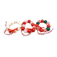 Wood Christmas Hanging Ornaments, printing, more colors for choice, 16mm, Length:Approx 22.6 cm, Sold By PC