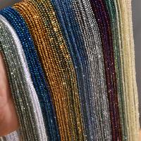 Perles de cristal rondelle, DIY, plus de couleurs à choisir, 2mm, Trou:Environ 0.5mm, Environ 200PC/brin, Vendu par Environ 13.39 pouce brin