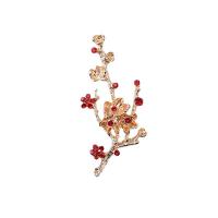Hair Accessories DIY Findings, Tibetan Style, with Plastic Pearl, Flower, rack plating, different styles for choice & with rhinestone, more colors for choice, nickel, lead & cadmium free, Sold By PC