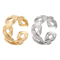 Titanium Steel Finger Ring, Vacuum Ion Plating, fashion jewelry & different size for choice & for woman & hollow, more colors for choice, Sold By PC