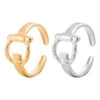 Titanium Steel Cuff Finger Ring Vacuum Ion Plating fashion jewelry & for woman & hollow Sold By PC