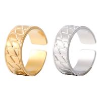 Titan Stål Cuff finger ring, mode smycken & olika storlek för val & för kvinna, fler färger för val, Säljs av PC