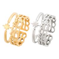 Titanium Steel Δέσε δάχτυλο του δακτυλίου, κοσμήματα μόδας & διαφορετικό μέγεθος για την επιλογή & για τη γυναίκα, περισσότερα χρώματα για την επιλογή, Sold Με PC
