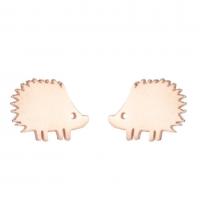 Stainless Steel Stud Earrings Hedgehog Vacuum Plating fashion jewelry & for woman Sold By Pair