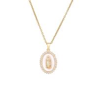 Cubic Zircon Micro Pave Brass Necklace, gold color plated, micro pave cubic zirconia & for woman, more colors for choice, Length:Approx 19.68 Inch, Sold By PC