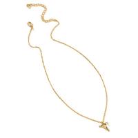 Zinklegierung Schmuck Halskette, goldfarben plattiert, für Frau, Länge:ca. 19.29 ZollInch, verkauft von PC