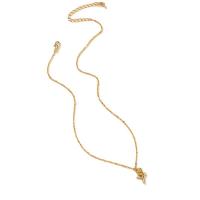 Zinklegierung Schmuck Halskette, Rose, goldfarben plattiert, für Frau, Länge ca. 20.47 ZollInch, verkauft von PC