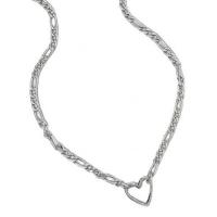 Zinklegierung Schmuck Halskette, Platinfarbe platiniert, für Frau, Länge:ca. 18.50 ZollInch, verkauft von PC