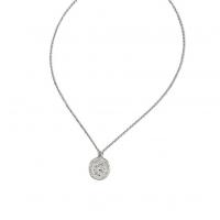Zinc Alloy smykker halskæde, platin farve forgyldt, for kvinde, Længde Ca. 20.47 inch, Solgt af PC