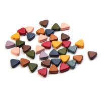 Wood Beads, Schima Superba, Triangle, DIY, more colors for choice, 16x16x6mm, Approx 100PCs/Bag, Sold By Bag