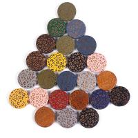 Perles en bois, Schima Superba, Plat rond, gravé, DIY, couleurs mélangées, 20mm, Environ 1000PC/sac, Vendu par sac