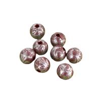 Wood Beads Schima Superba Round printing DIY 16mm Approx Sold By Bag